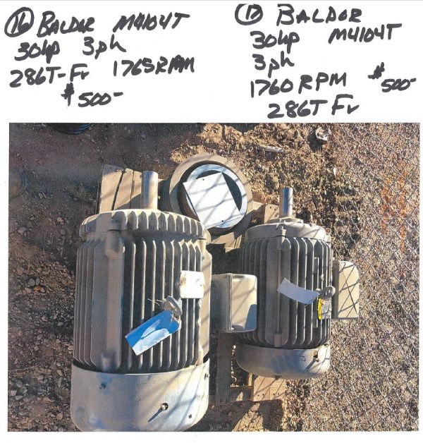 Two Baldor motors.