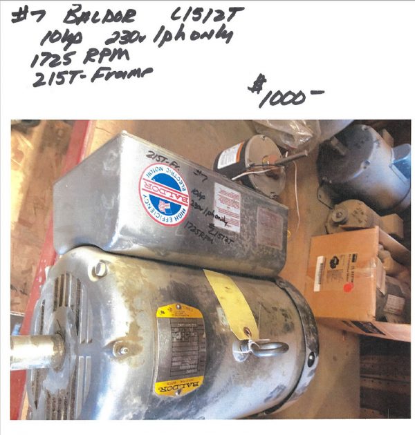 Image of a Baldor motor.